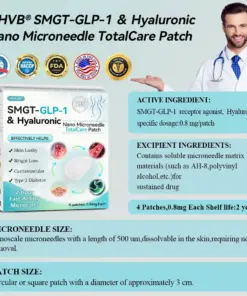 HHVB® SMGT-GLP-1 ＆ Hyaluronic Nano Microneedle TotalCare Patch