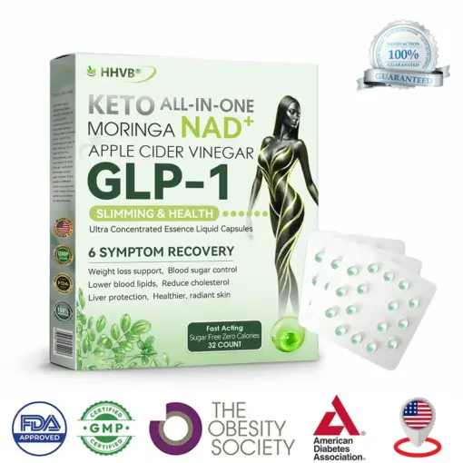 𝐇𝐇𝐕𝐁® GLP-1 & NAD+ Ultra Concentrated Essence Liquid Pearls
