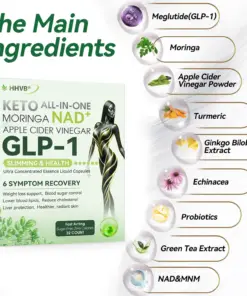 𝐇𝐇𝐕𝐁® GLP-1 & NAD+ Ultra Concentrated Essence Liquid Pearls