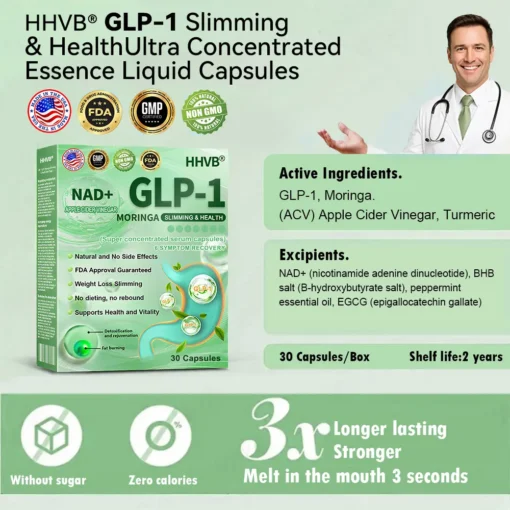 𝐇𝐇𝐕𝐁® 𝐆𝐋𝐏-𝟏 𝐒𝐥𝐢𝐦𝐦𝐢𝐧𝐠 & 𝐇𝐞𝐚𝐥𝐭𝐡 𝐔𝐥𝐭𝐫𝐚 𝐂𝐨𝐧𝐜𝐞𝐧𝐭𝐫𝐚𝐭𝐞𝐝 𝐄𝐬𝐬𝐞𝐧𝐜𝐞 𝐋𝐢𝐪𝐮𝐢𝐝 𝐁𝐞𝐚𝐝𝐬